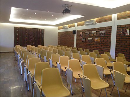 Conference room of the badalodge in bamako